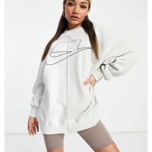 NIKE Sportswear 2-Tone Crewneck with Zipper